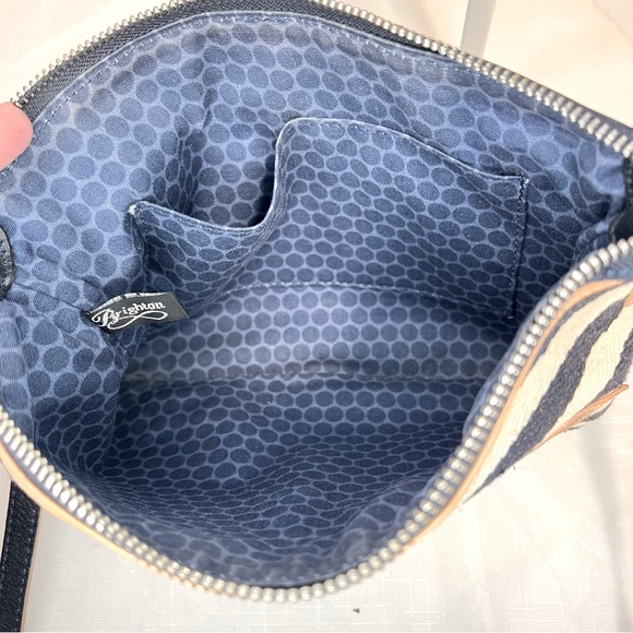 Brighton Fashionista "Laguna" Striped Canvas Crossbody Pouch Purse rare - Picture 7 of 7